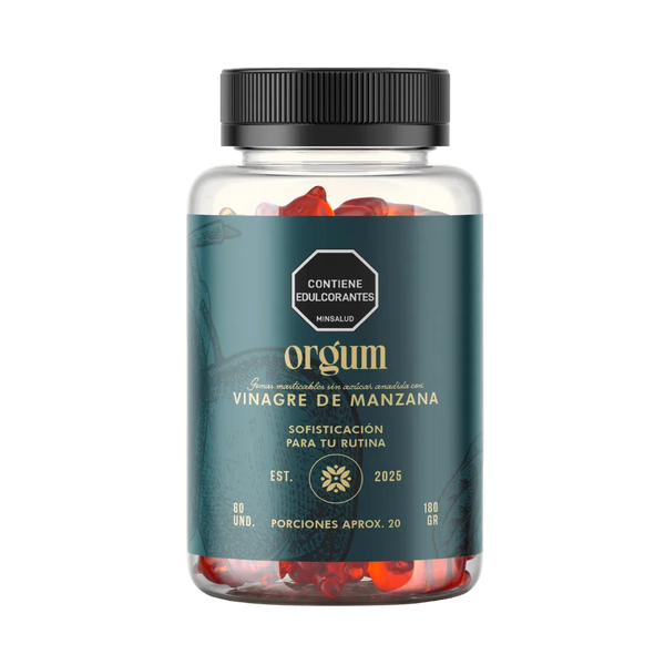 Orgum – Gomitas con vinagre de manzana (60 unidades)