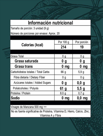 Orgum – Gomitas sin azúcar añadida con vinagre de manzana (60 unidades)
